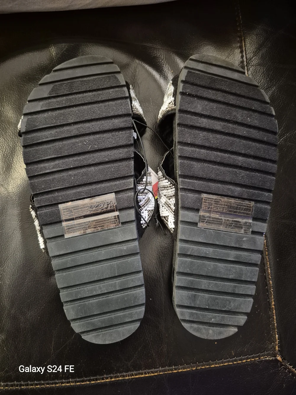 Torrid Black Beaded Crisscross Slide Sandals